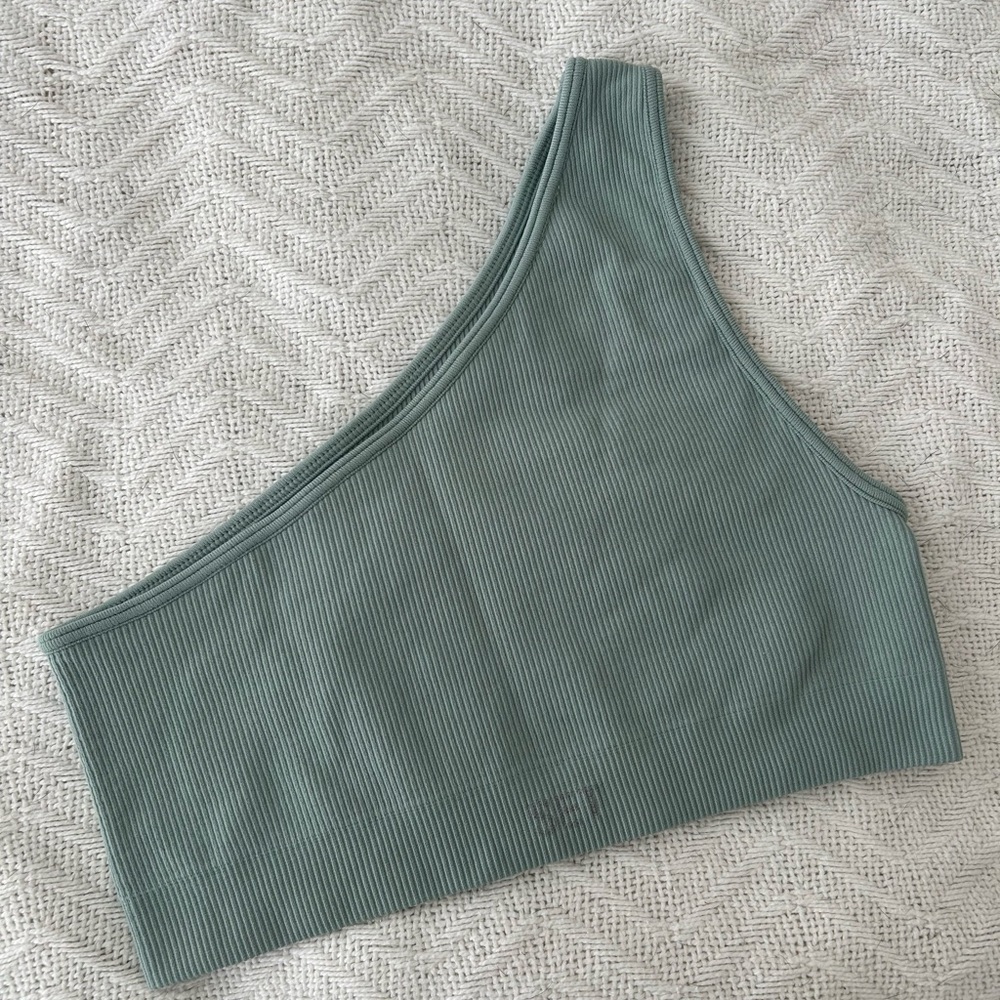 SET ACTIVE Asymmetrical Ribbed Crop Top